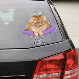 Cat Attitude Funny Aufkleber