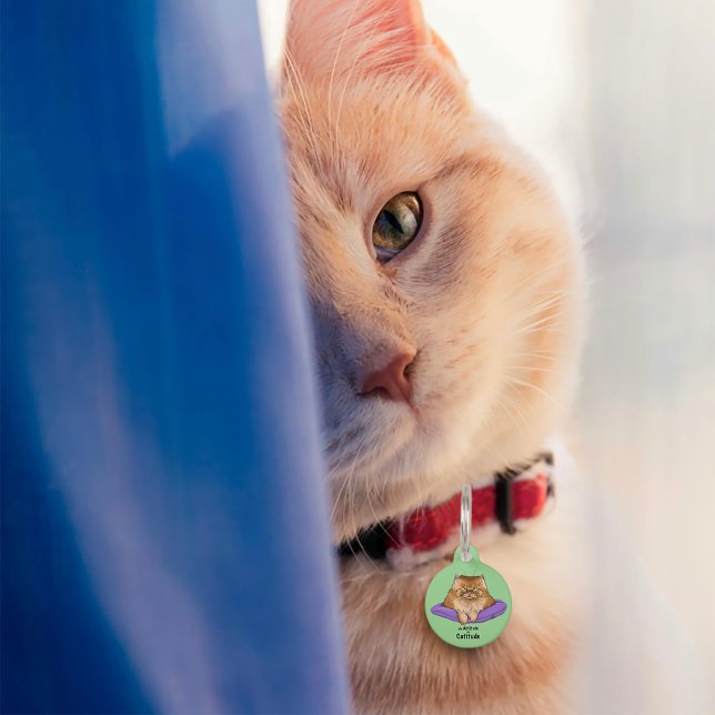 Cat Attitude Funny Haustiermarke (Von Creator hochgeladen)