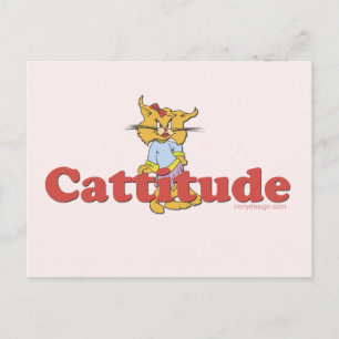 Cat Attitude Postkarte