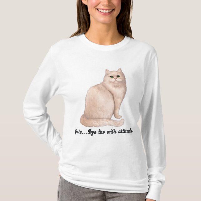 Cat Attitude T-Shirt (Vorderseite)
