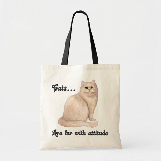 Cat Attitude Tragetasche (Vorne)
