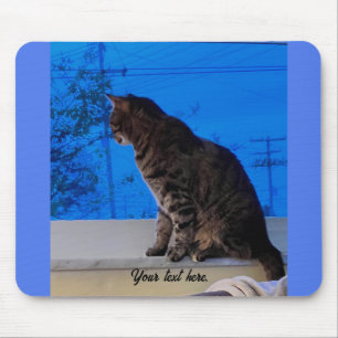 Cat-Ausblick aus dem Fenster, benutzerdefinierte M Mousepad