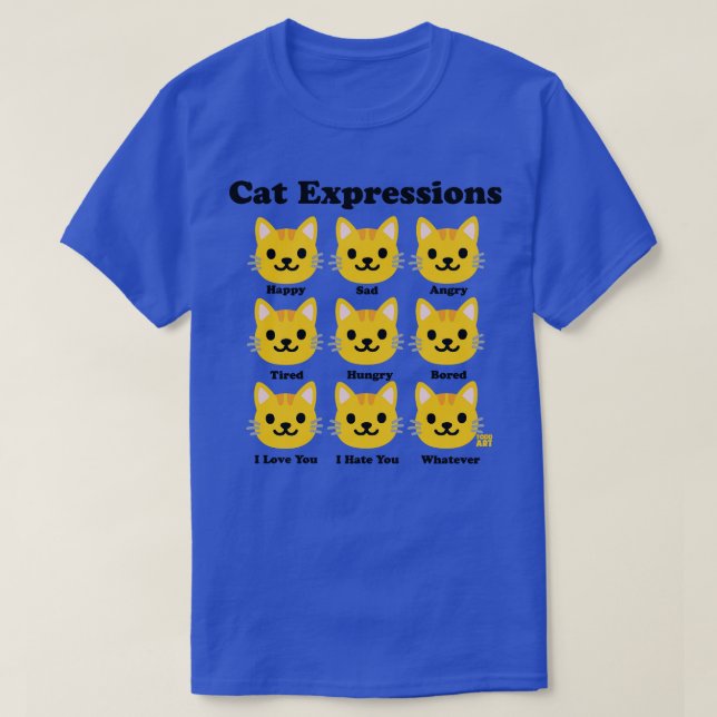 CAT-AUSDRÜCKE T-Shirt (Design vorne)