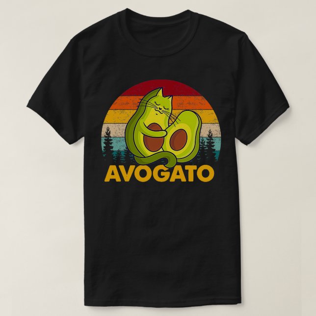 Cat Avogato Avocado T-Shirt (Design vorne)