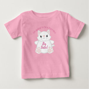 Cat Baby Dusche Kitty Pink Baby T-shirt