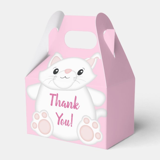 Cat Baby Dusche Kitty Pink Geschenkschachtel (Vorderseite)