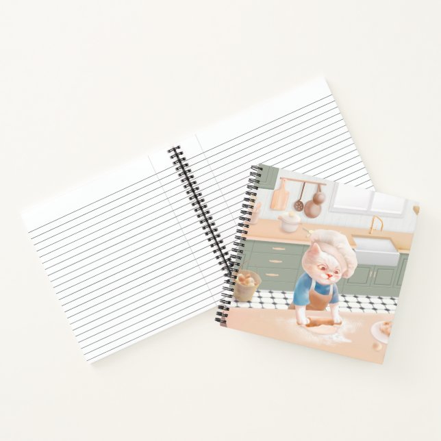 Cat Baker Baby - Cosy Morning Kneading Notizbuch (Innenseite)