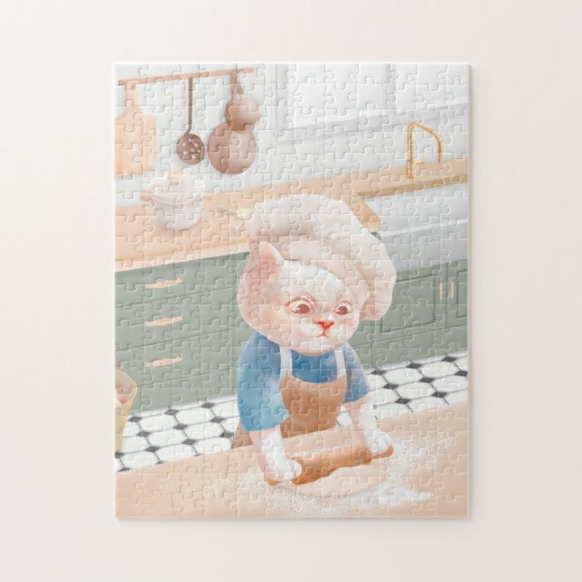 Cat Baker Baby - Cosy Morning Kneading Puzzle (Vertikal)