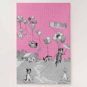 Cat Balloon Trip, Louis Wain Puzzle