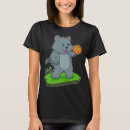 Cat Basketball-Spieler Basketball T-Shirt
