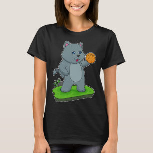 Cat Basketball-Spieler Basketball T-Shirt