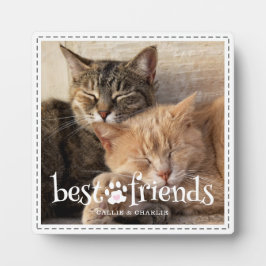 Cat Best Friends Pawprint 1 Foto Benutzerdefiniert Fotoplatte