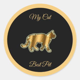 Cat Best Pet Runder Aufkleber