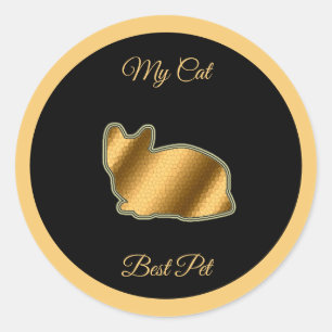 Cat Best Pet Runder Aufkleber
