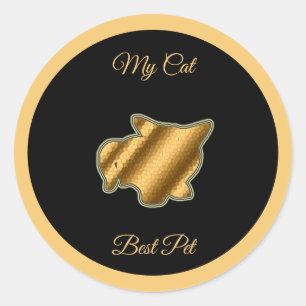 Cat Best Pet Runder Aufkleber