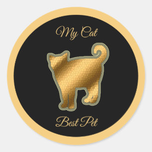 Cat Best Pet Runder Aufkleber