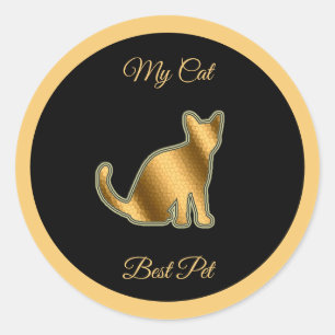 Cat Best Pet Runder Aufkleber