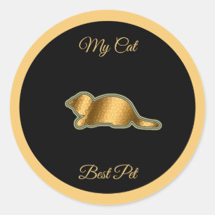 Cat Best Pet Runder Aufkleber