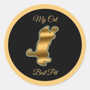 Cat Best Pet Runder Aufkleber