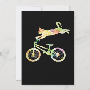 Cat Bike Cycling Bicycle - Ihre Geschenksammlung Dankeskarte
