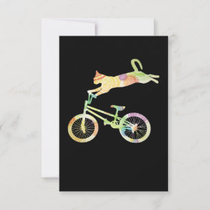 Cat Bike Cycling Bicycle - Ihre Geschenksammlung RSVP Karte