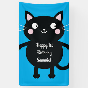 Cat Birthday Party Banner