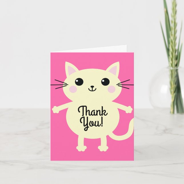 Cat Birthday Party Karte (Vorderseite)