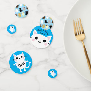 Cat Birthday Party Konfetti