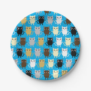 Cat Birthday Party Pappteller