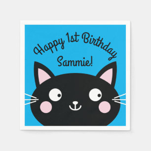 Cat Birthday Party Serviette