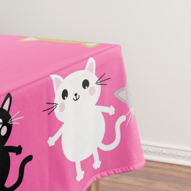 Cat Birthday Party Tischdecke (Beispiel)