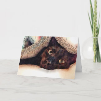 Cat Blank Grußkarte Karte