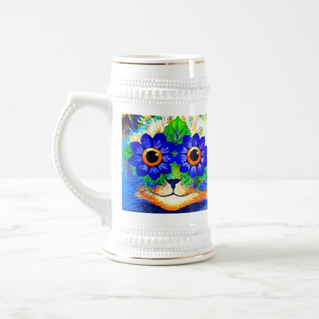 Cat Blume Eyes Bierglas (Links)