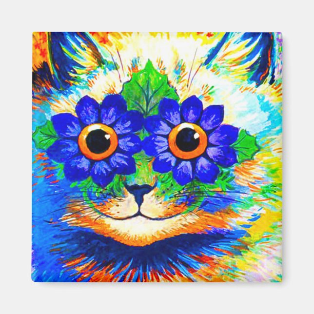 Cat Blume Eyes Magnet (Vorne)