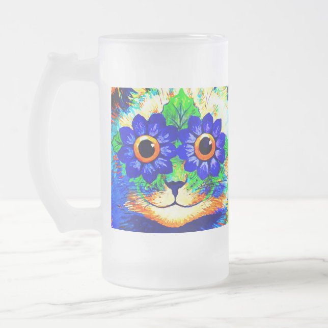 Cat Blume Eyes Mattglas Bierglas (Links)