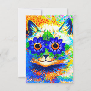 Cat Blume Eyes RSVP Karte