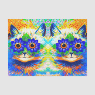 Cat Blume Eyes Seidenpapier
