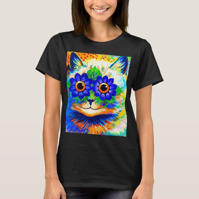 Cat Blume Eyes T-Shirt (Vorderseite)