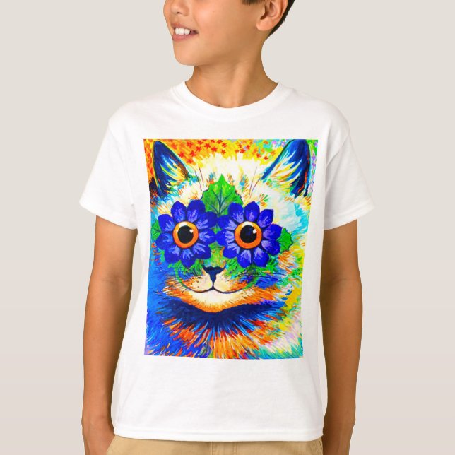 Cat Blume Eyes T-Shirt (Vorderseite)