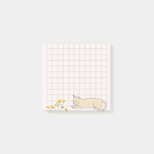 Cat Blume Grid Post-it Klebezettel