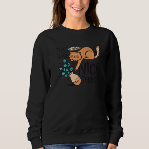 Cat Blume Vase Sweatshirt