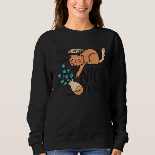 Cat Blume Vase Sweatshirt