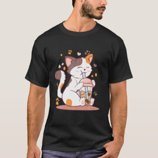 Cat Boba Tea Bubble Tee Anime Kawaii Japanischer N