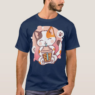 Cat Boba Tea Bubble Tee Anime Kawaii Neko