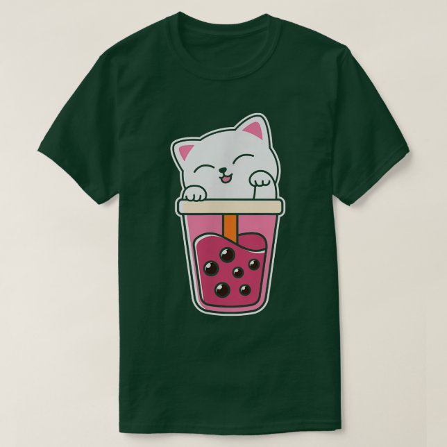 Cat Boba Tea Bubble Tee Anime Kawaii Neko (Design vorne)