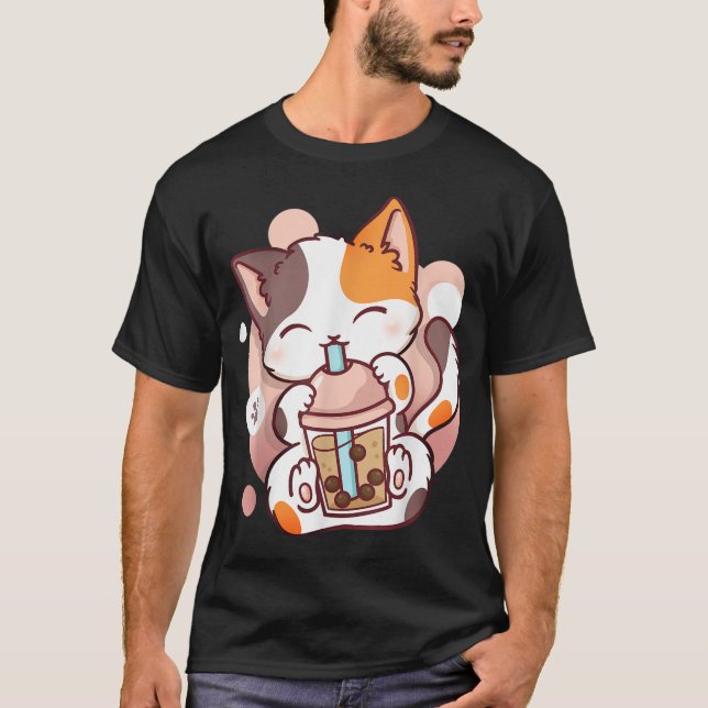 Cat Boba Tea Bubble Tee Anime Kawaii Neko_9 (Vorderseite)