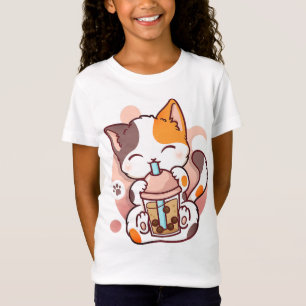 Cat Boba Tea Bubble Tee Anime Kawaii Neko für Mädc