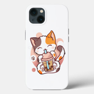 Cat Boba Tea Bubble Tee Anime Kawaii Neko für Mädc Case-Mate iPhone Hülle