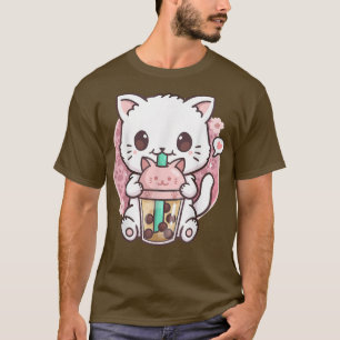 Cat Boba Tea Bubble Tee Anime Kawaii Neko Gift Gif