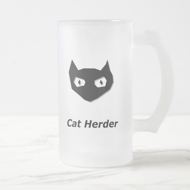 Cat Boo Cat Herder Mattglas Bierglas (Rechts)